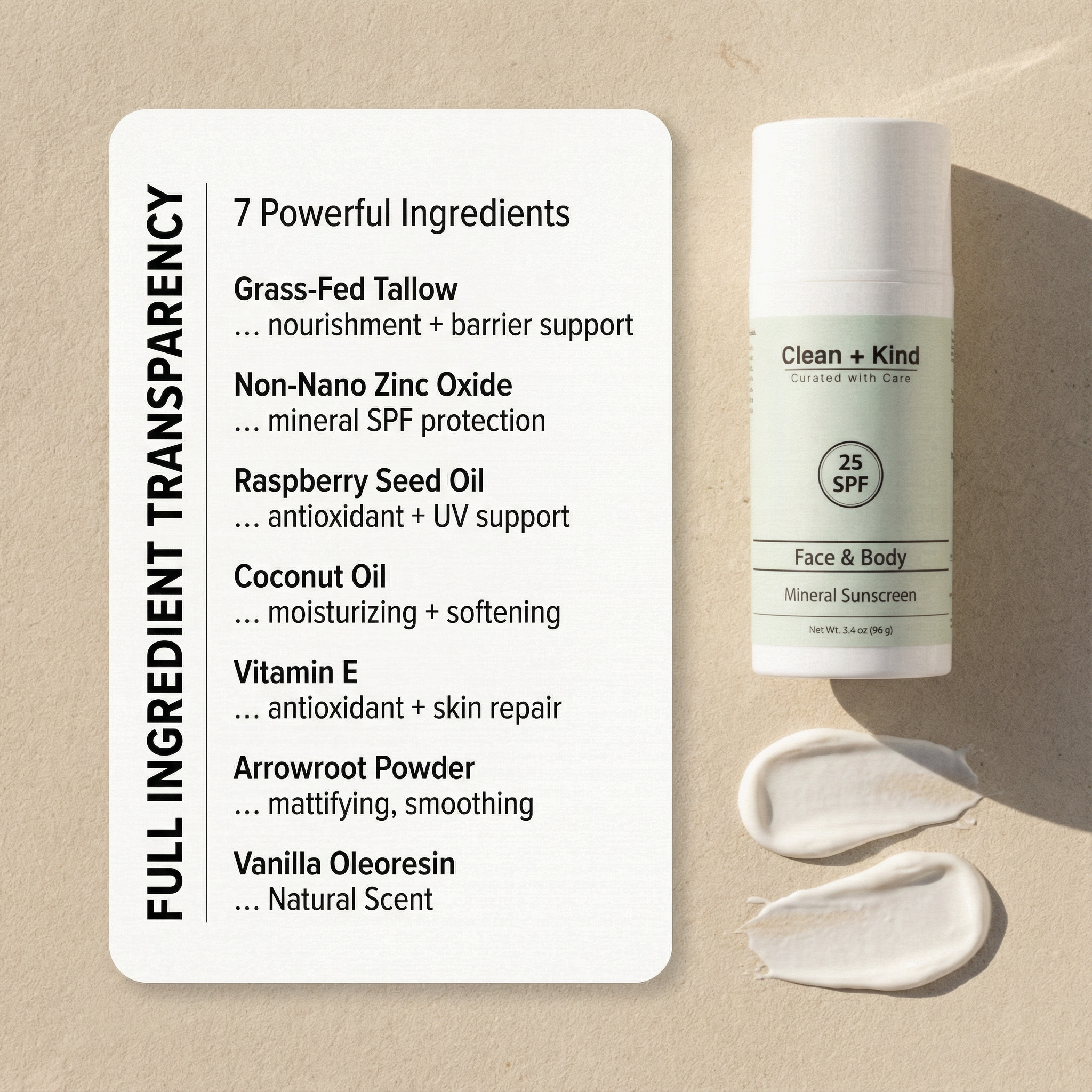 Tallow Mineral Sunscreen