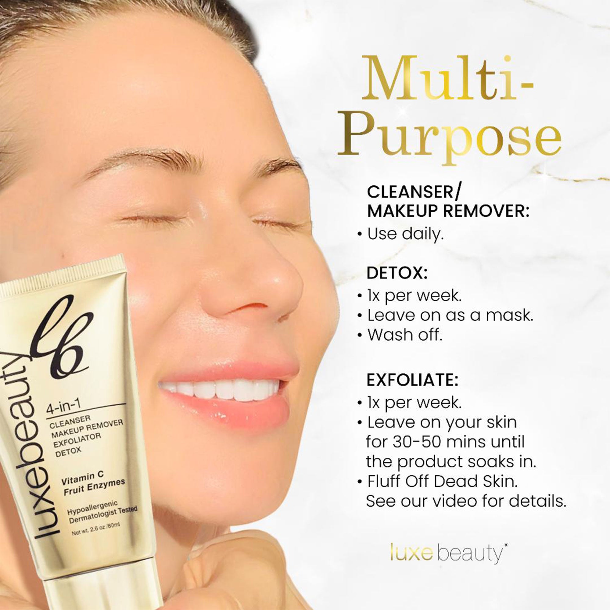 Travel-Sized 4 in 1 Vegan Skin Cleanser