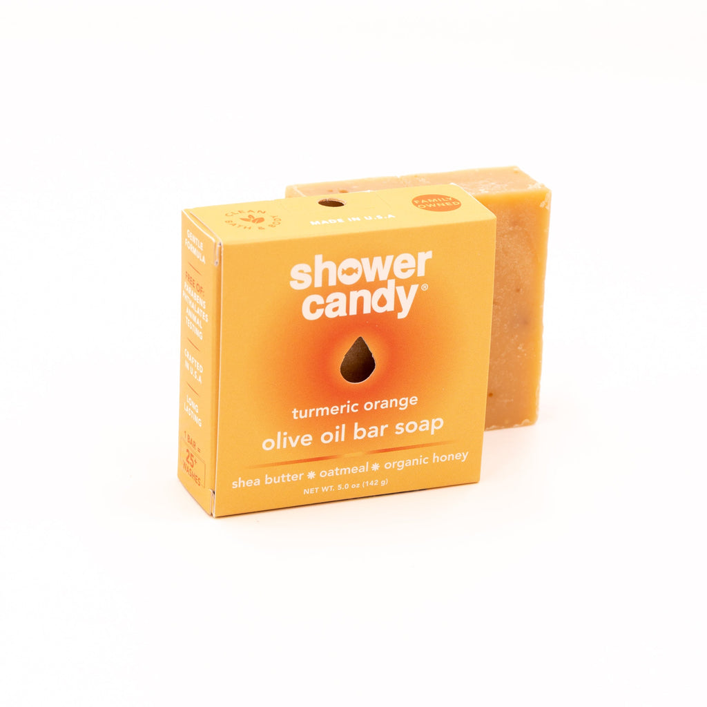 Shower Candy Turmeric Orange Bar Soap – Brightening Olive Oil Cleanse