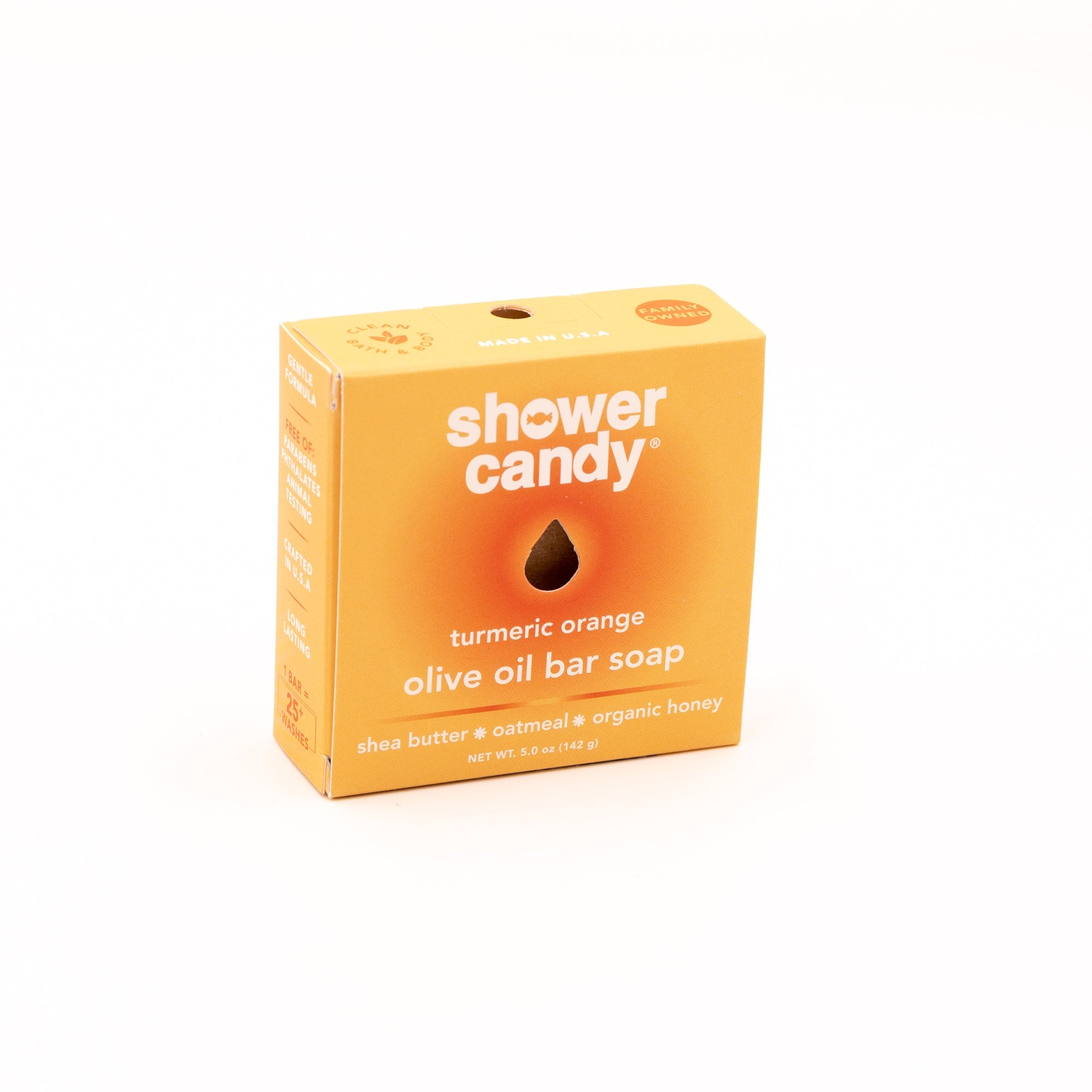 Shower Candy Turmeric Orange Bar Soap – Brightening Olive Oil Cleanse
